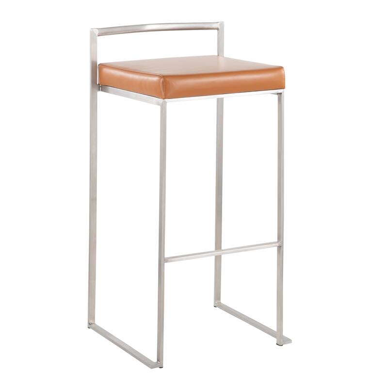 Silver Orchid Forrest Stainless Steel Stackable Fully Welded Bar Stool (Set of 3)