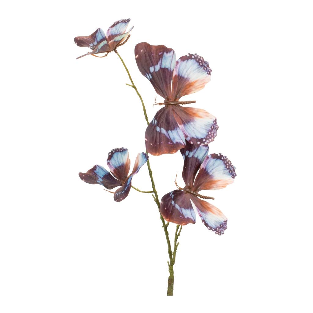 Butterfly Spray (Set of 6) - Brown, Blue
