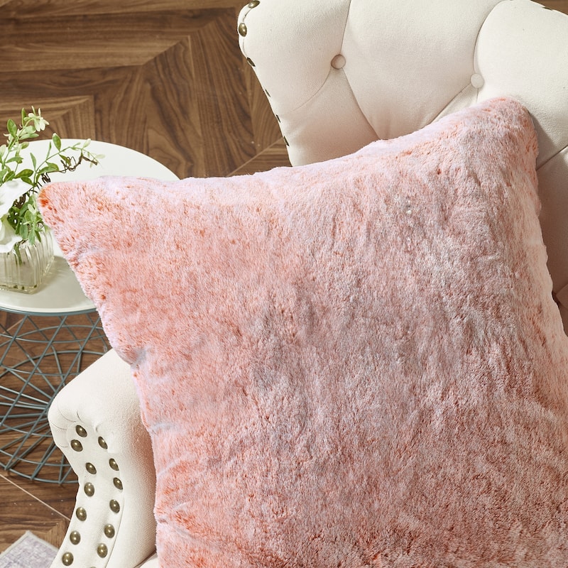 Serenta Heavy Fauxfur Pillow Shell 2 PC Set, NO INSERT