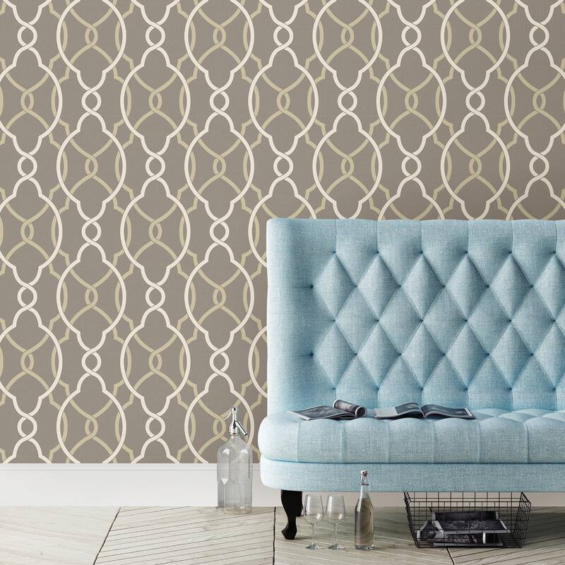 Geometric Avalon Sausalito Lattice 33 FT. L x 20.5In. W Wallpaper Roll