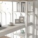 preview thumbnail 7 of 28, Full Size Loft Bed With Desk And Shelves,Space Storage for home