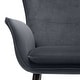 preview thumbnail 50 of 92, Upholstered Wingback Armchair Leisure Accent Chair, Single - 40.55" H x 28.34" W x 33.1" D
