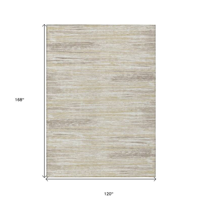 HomeRoots Striped Transitional Rectangle Outdoor Rug