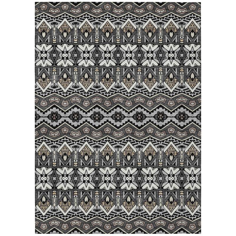 HomeRoots Moroccan Transitional Rectangle Outdoor Rug