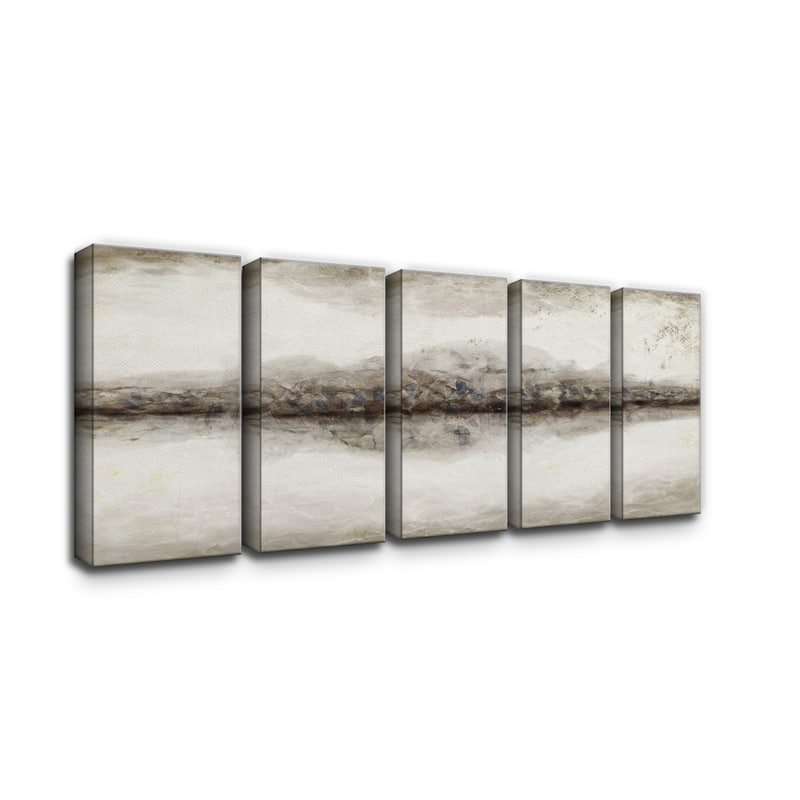 'Abstract Neutral CXLIII-II' 5-Piece Wrapped Canvas Wall Art Set by ChiChi Décor