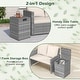 preview thumbnail 9 of 34, Costway Propane Tank Cover Table,16 Inch Square PE Rattan Gas Tank - See Details