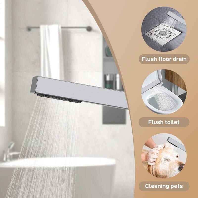 Freestanding Bathtub Faucet, Floor-Mount Tub Filler Chrome