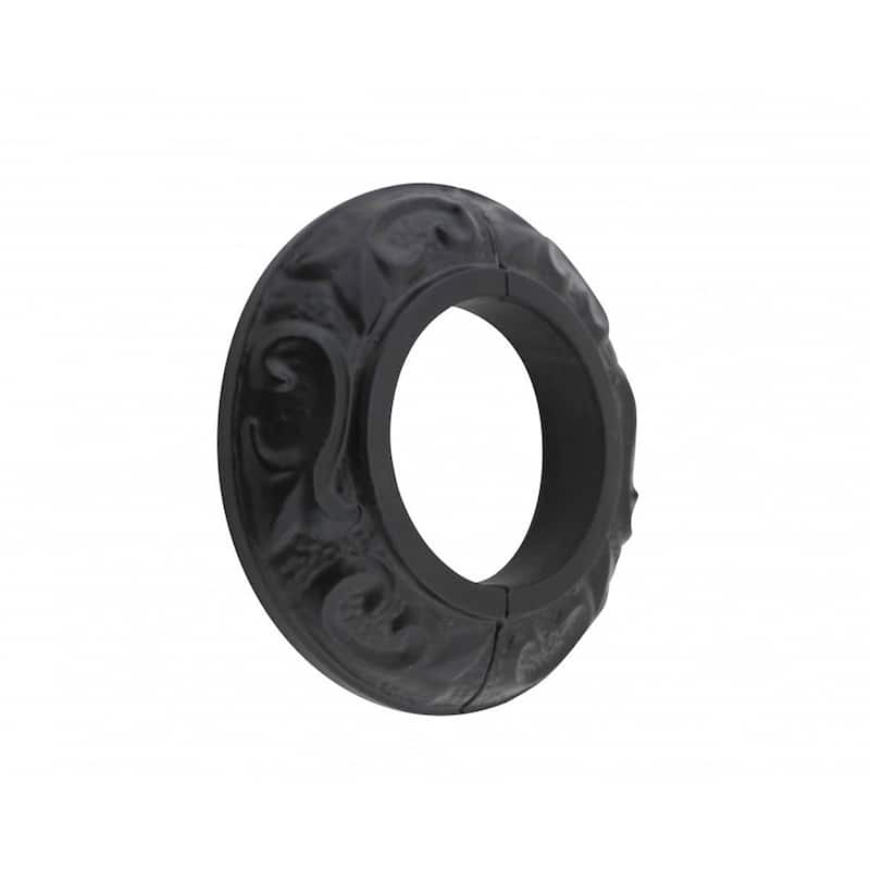 Black Radiator Flanges Aluminum Escutcheon Ring Plate Plate 1.5" ID 3 1/4" OD IPS Rust Resistant Renovators Supply
