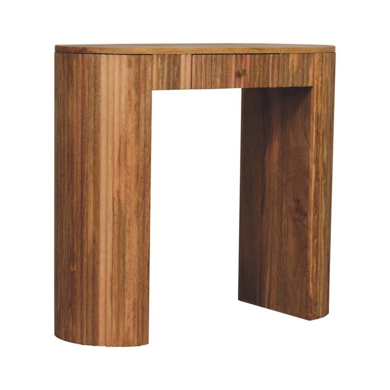 Artisan Furniture Solid Wood Soba Straight Console Table, 1 drawer