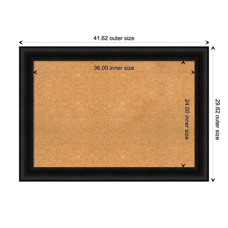 Parlor Framed Cork Bulletin Memo Board