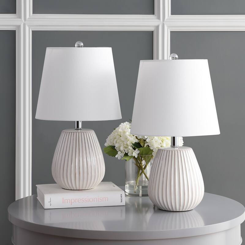 SAFAVIEH Lighting Lynae 21" LED Table Lamp (Set of 2) - 12Wx12Dx21H