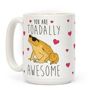 LookHUMAN Tazza "You Are Toadally Awesome" In Ceramica 311g - Regalo Divertente Per Amanti Delle Rane