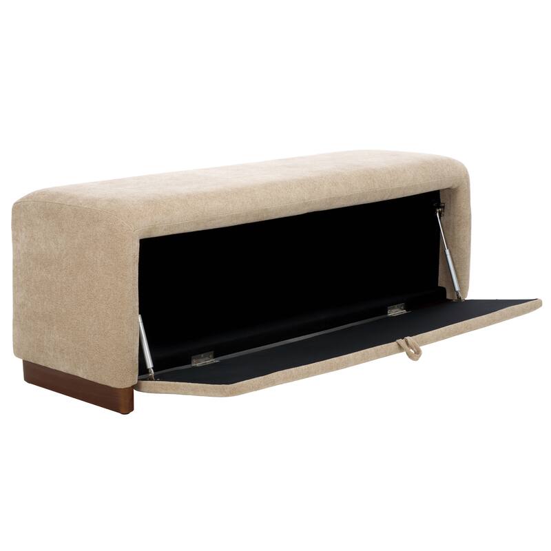 SAFAVIEH HOME Kowal Storage Bench - 51"W x 17"D x 19"H