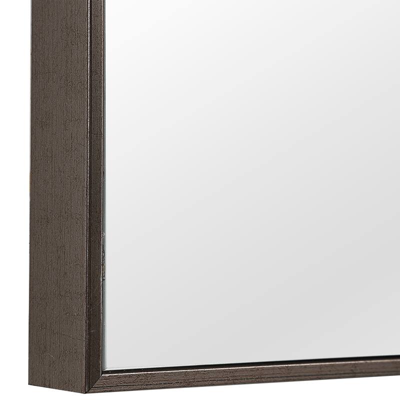 Copper Grove Thin Framed Rectangular Wall Mirror