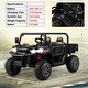 preview thumbnail 15 of 38, Gymax 12V 2 Seater Ride On UTV Dump Truck Remote w/ Electric Dump Bed