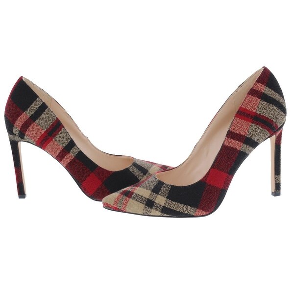 nine west plaid pumps