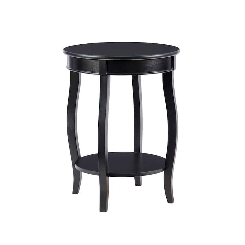 Penelope Round Table with Shelf