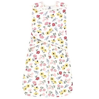 Hudson Baby Infant Girl Convertible Swaddle Sleep Sack, Soft Painted Floral