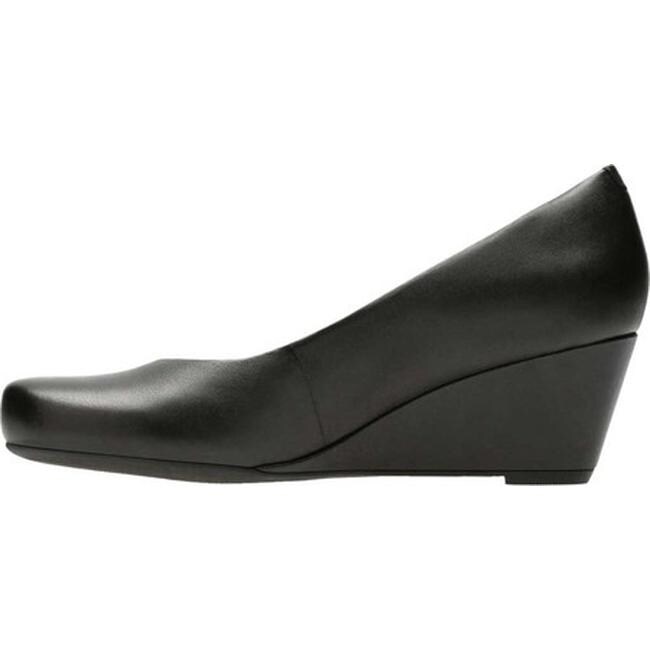 clarks collection women's flores tulip wedge pumps