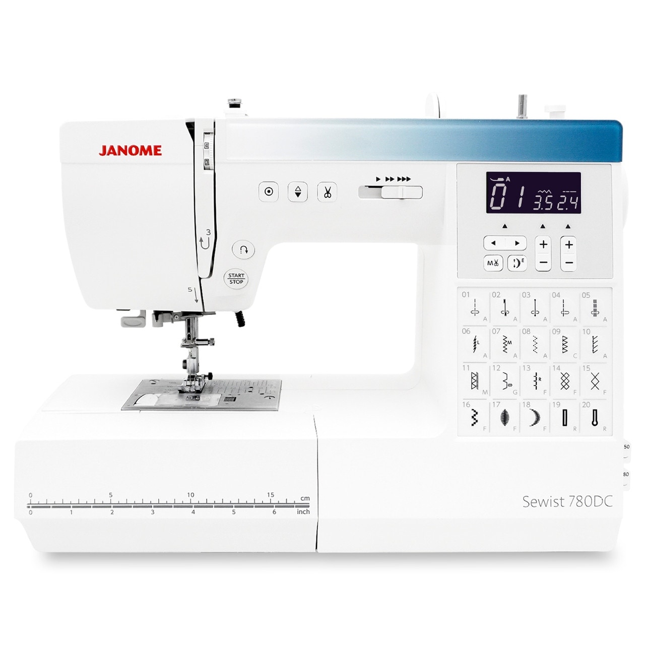 Craftbud Mini Sewing Machine Kit 48pc White