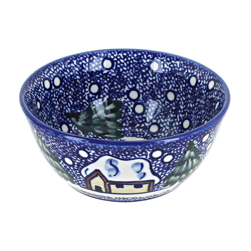 Blue Rose Polish Pottery WR Unikat Cereal Bowl