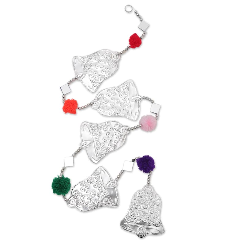 Novica Handmade Celebration Rhythm Aluminum Garland