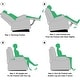 preview thumbnail 15 of 14, Prelife Fabric Manual Overstuffed Nursery Glider Rocking Chairs