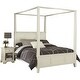 preview thumbnail 2 of 2, Naples Queen Canopy Bed and Night Stand by Homestyles