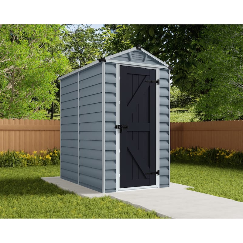 SkyLight D Dark Gray Deco Plastic Garden Outdoor Storage Shed