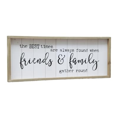 Vintage Wooden Farmhouse Plaque with Quotes,The Best Times