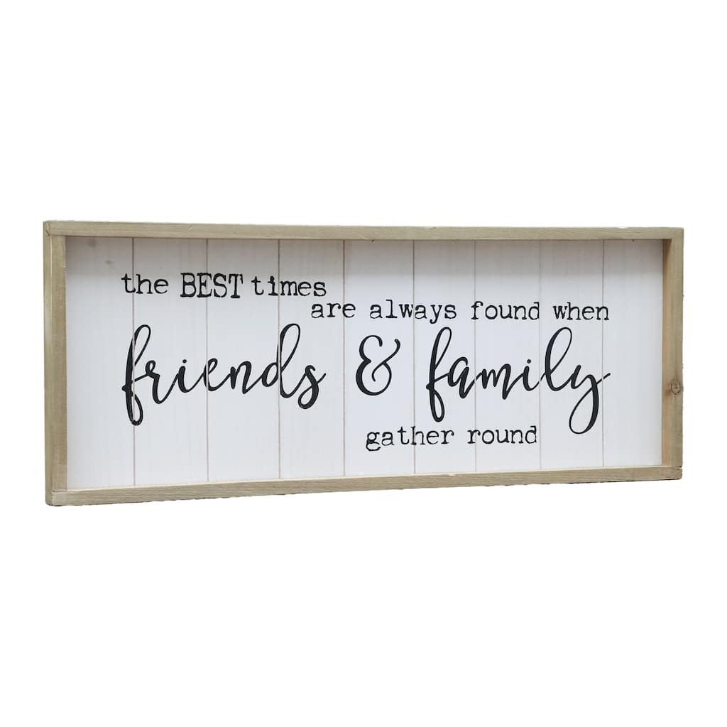 Vintage Wooden Farmhouse Plaque with Quotes,The Best Times