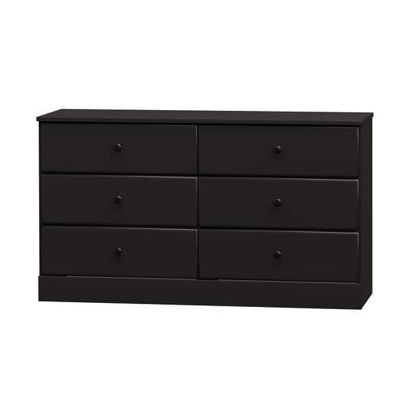 slide 2 of 32, Prepac Astrid 6 Drawer Double Dresser for Bedroom, Wide Chest of Drawers, Bedroom Furniture,Traditional Furniture