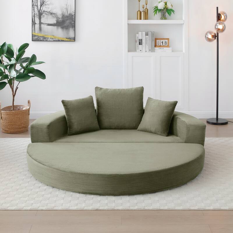 Convertible Sofa Couch Bed,Nulti-functional,Circular Bed,Adjustable Futon Sofa