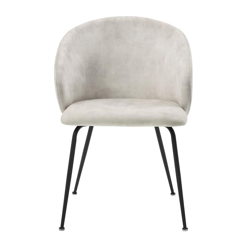 Modern Velvet Accent Chair - Brown