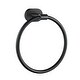 preview thumbnail 2 of 10, 6.5" Round Wall-Mounted Towel Ring Matte Black