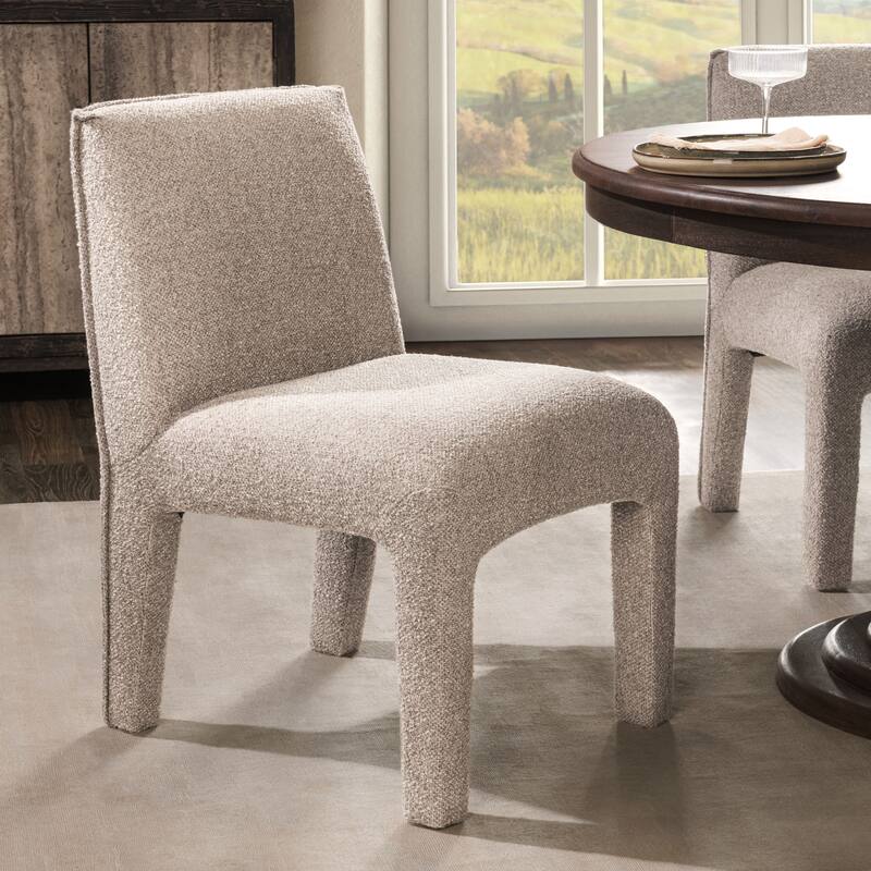 Classic Home Branzon Upholstered Fabric Dining Chair - Single - Sandy Brown