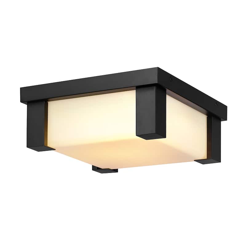 Globe Electric 91009557 Armando 12" Wide Flush Mount Square Outdoor - Matte