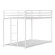 preview thumbnail 6 of 11, Classic Square Metal Bunk Bed Frame,Twin over Twin Metal Bunk White for Kids and Adult