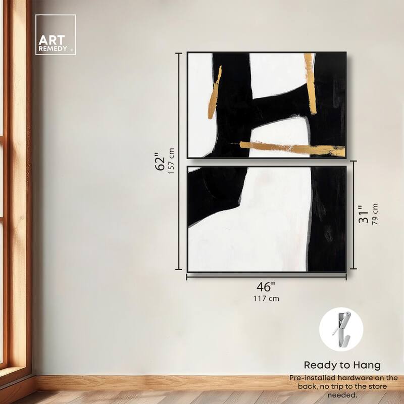Urban Grid I Canvas Set of 2 by Art Remedy