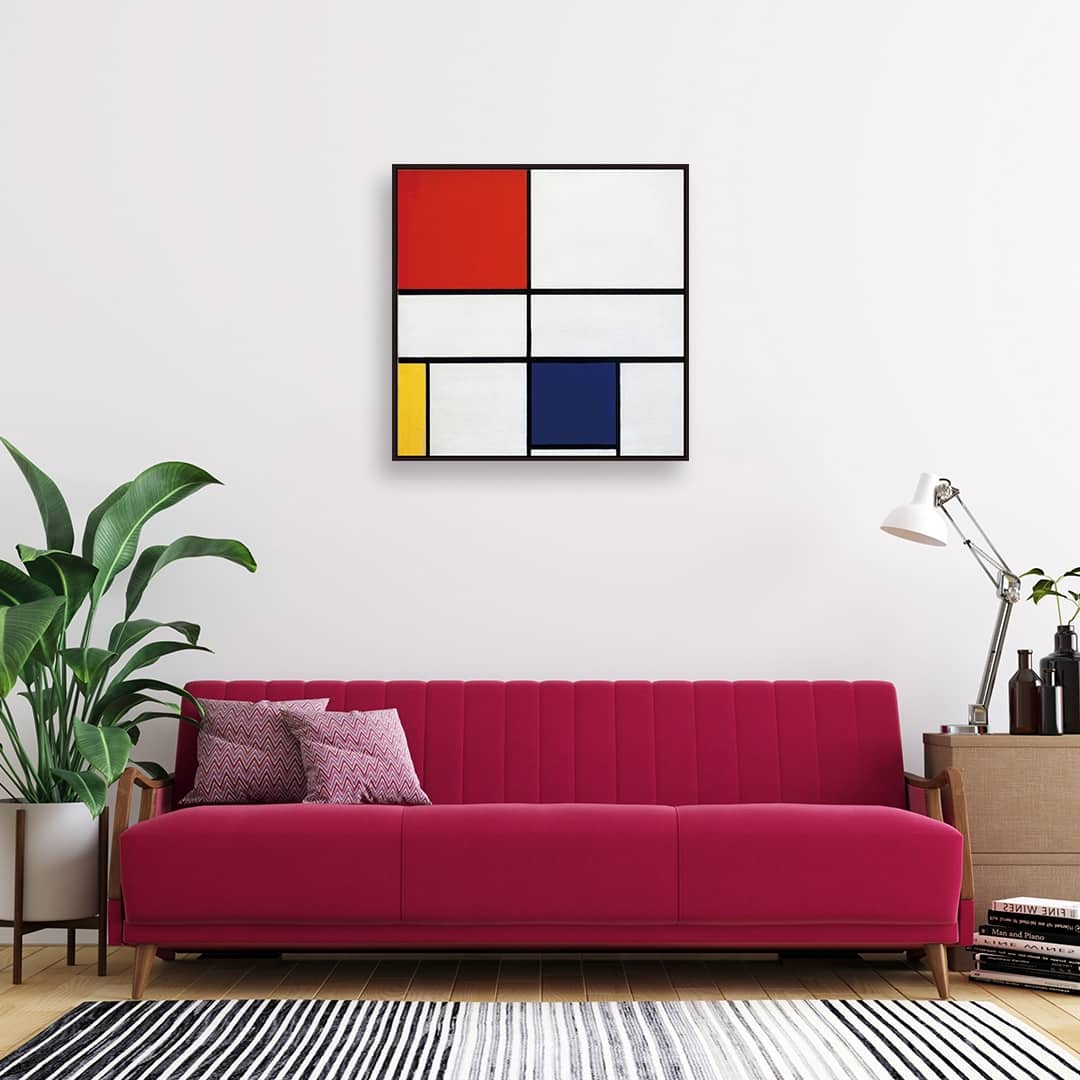 Red Yellow Blue White 1 by Piet Mondrian Giclee Print Oil Painting ...