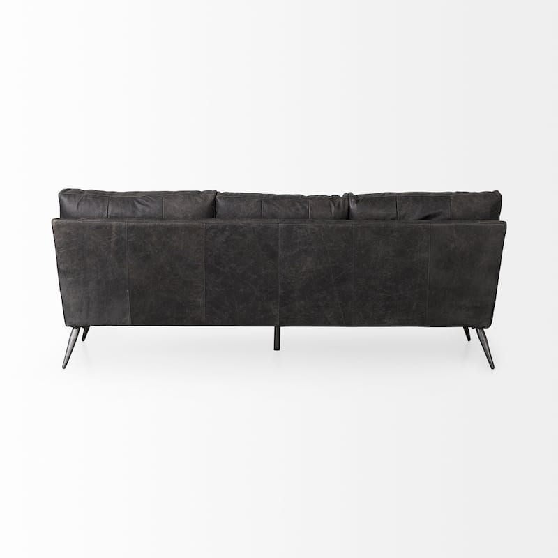 Cochrane II Brown Genuine Leather Sofa - 82.0L x 33.0W x 32.3H