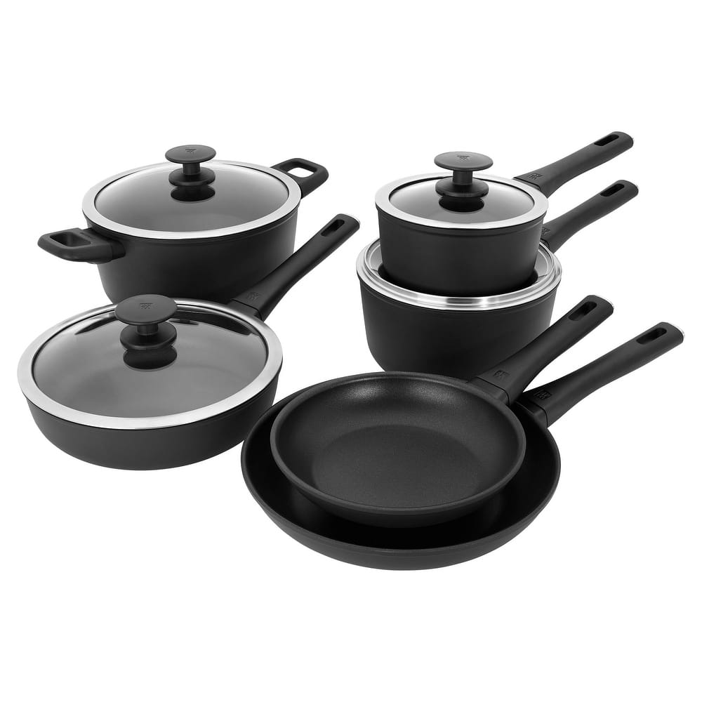 ZWILLING Madura Plus Forged 10-pc Aluminum Nonstick Cookware Set - Black