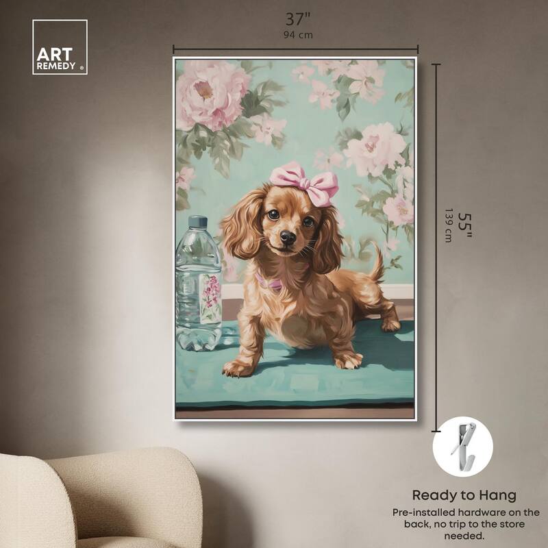 Doxxie Dainty Yoga Canvas by Art Remedy