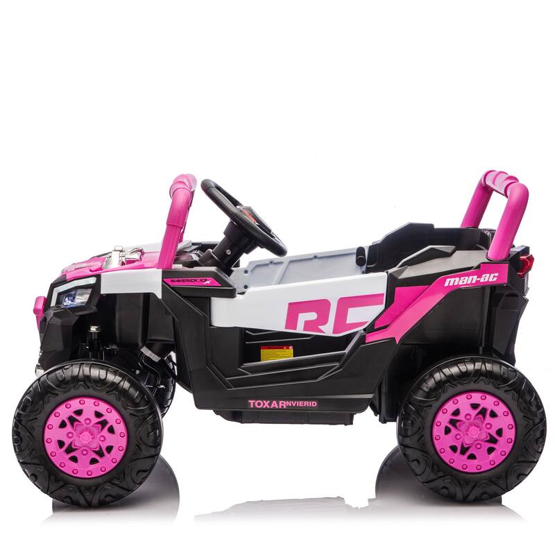 12V Kids Ride On Electric UTV W/2.4G Parents Control, Slow Start & Swing Function, Anti-Slip Wheels