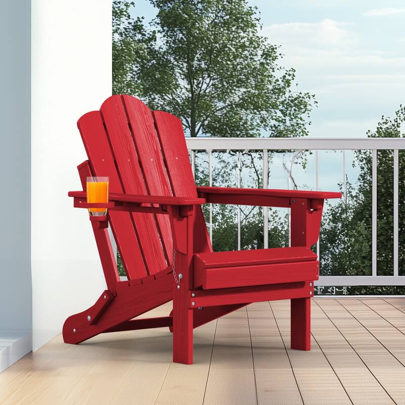 HDPE Plastic Outdoor/Indoor Adjustable Folding Adirondack Chair