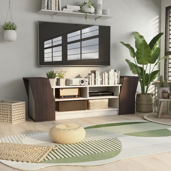 Open shelf sales tv console