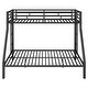 preview thumbnail 6 of 7, Black Twin XL Over Queen Bunk Bed for Kids Bedroom, Heavy-Duty Metal Bunk Beds Frame w/2 Ladders & High Guardrail, Noise Reduced