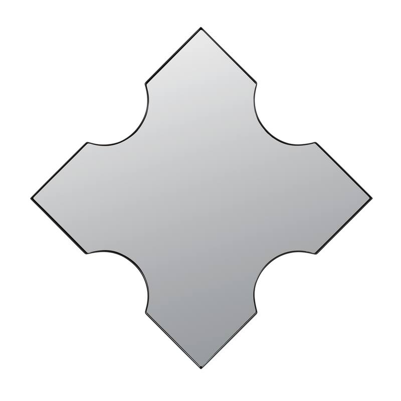 Varaluz Extra 30-inch Black X-Frame Mirror