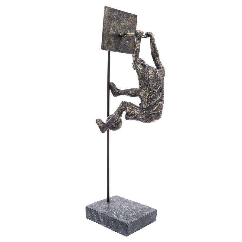 Sagebrook Home Bronze Polyresin Basketball Sculpture Contemporary