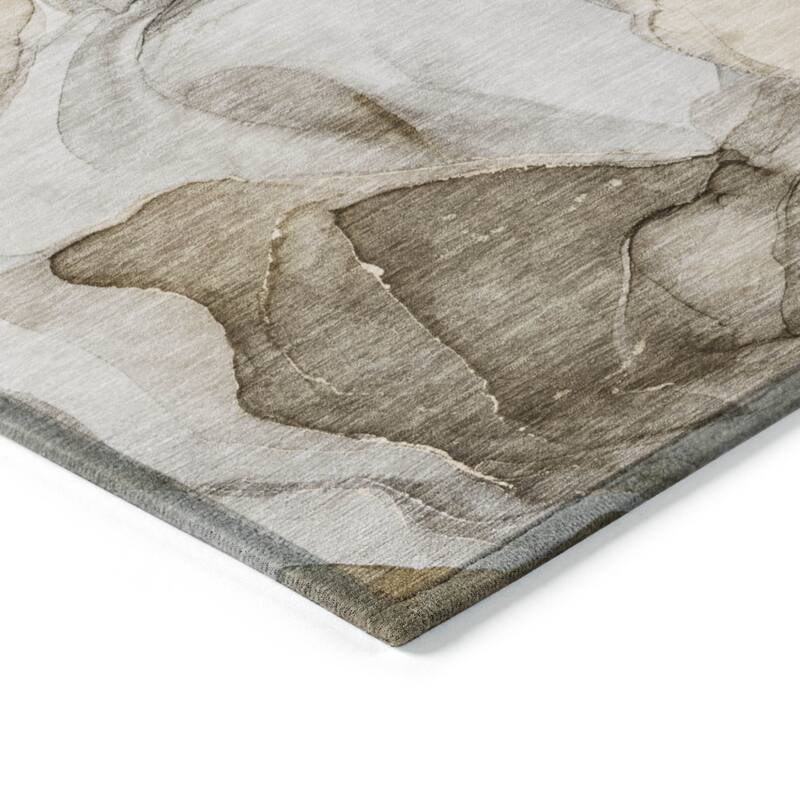 Varo Modern Art-Inspired Weather Resistant Versatile Elegance Outdoor Rug